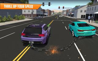 Chained Car Racing – Free Driving Simulator 3D Ekran Görüntüsü 1