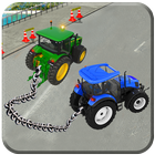 Real chained tractors 3d driver icône
