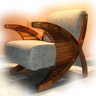 Cadeira de design inovador ícone