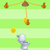 Put Poo in Toilet icône