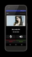 Cute Girl Fake Call App Free Affiche