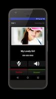 Cute Girl Fake Call App Free capture d'écran 1