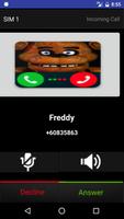 Fake call Five night Freddy Affiche