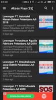 Riau Loker (Lowongan Kerja Riau) ảnh chụp màn hình 1