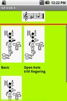 Oboe Fingering Chart captura de pantalla 1