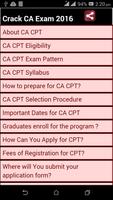 Crack CA exam 2016 Plakat