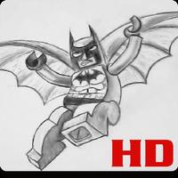 Draw Lego Batman poster