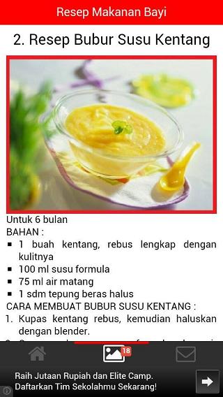 Resep Makanan Bayi 6 12 Bulan For Android Apk Download
