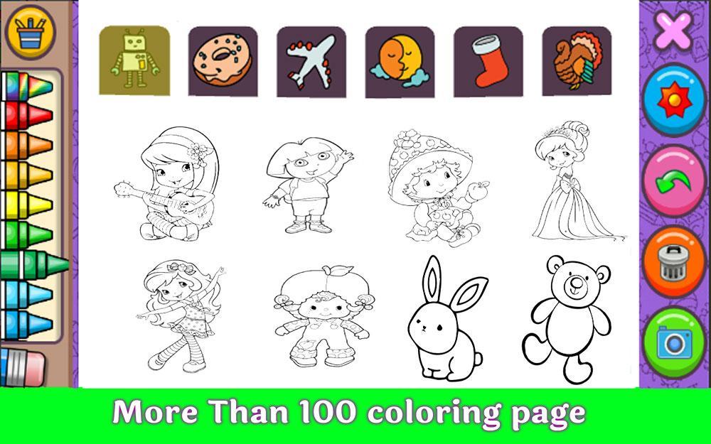 Amazing Coloring Page Cute Strawberry Queen For Android Apk