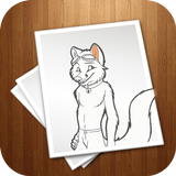 Learn to draw Furry ícone
