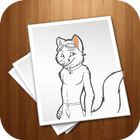 Learn to draw Furry أيقونة