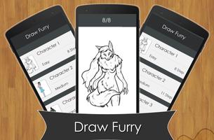 Learn to draw Furry पोस्टर