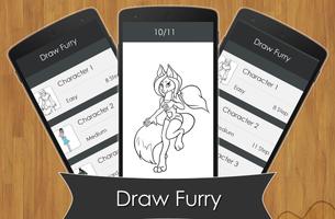 Learn to draw Furry imagem de tela 1