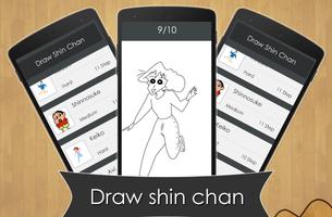 Learn to Draw Shin Chan पोस्टर