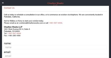 Charlton Weeks App اسکرین شاٹ 1
