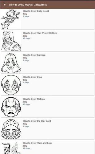 how to draw marvel characters for beginners