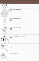 How to Draw Marvel Characters capture d'écran 1