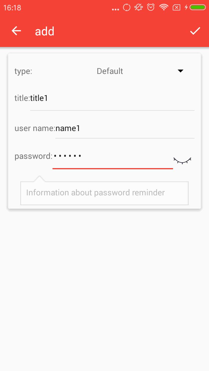 Password personal