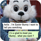 Chat with Easter Bunny icône