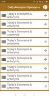 Antonyms Synonyms  One-Word Substitution (offline) capture d'écran 1