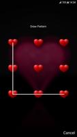 برنامه‌نما Heart Pattern Lock Screen عکس از صفحه