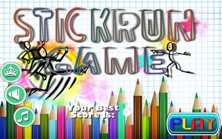 Stick Run juego Poster