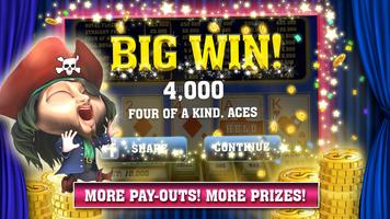 Video Poker with Pirates Affiche