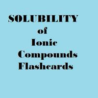 Solubility of ionic compounds capture d'écran 1