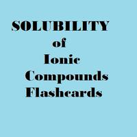 Solubility of ionic compounds screenshot 1