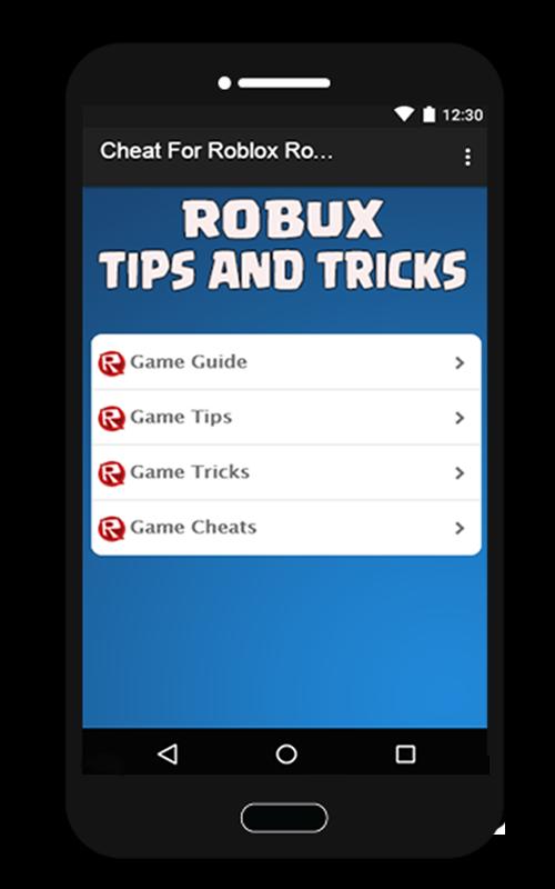 Cheat For Roblox Robux For Android Apk Download - robux gratis di hp
