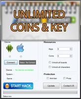 Unlimited Coins & Keys Prank پوسٹر