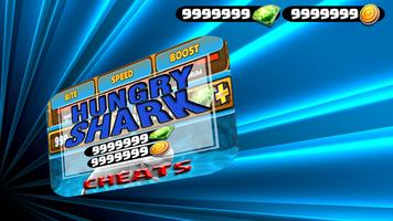 cheat For Hungry Shark Game hack - App Joke Prank! poster