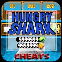 cheat For Hungry Shark Game hack - App Joke Prank! ภาพหน้าจอ 1