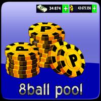 Latest Cheats for 8-ball pool (free coins & cash)-poster