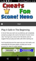 Cheats Tips For Score Hero capture d'écran 1