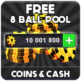 Free Coins 8 ball Pool Cheats : Prank icône