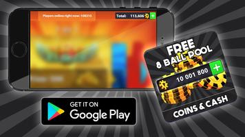 Free Coins 8 ball Pool Cheats : Prank ảnh chụp màn hình 2