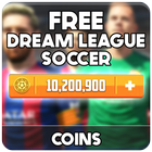 Free Coins Dream League Game Hack : Prank icône