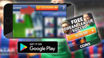 Free Coins Dream League Game Hack : Prank Ekran Görüntüsü 1