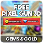 Free Pixel Gun 3d Coins : Prank আইকন