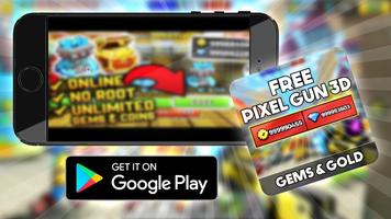 Free Pixel Gun 3d Coins : Prank Ekran Görüntüsü 1