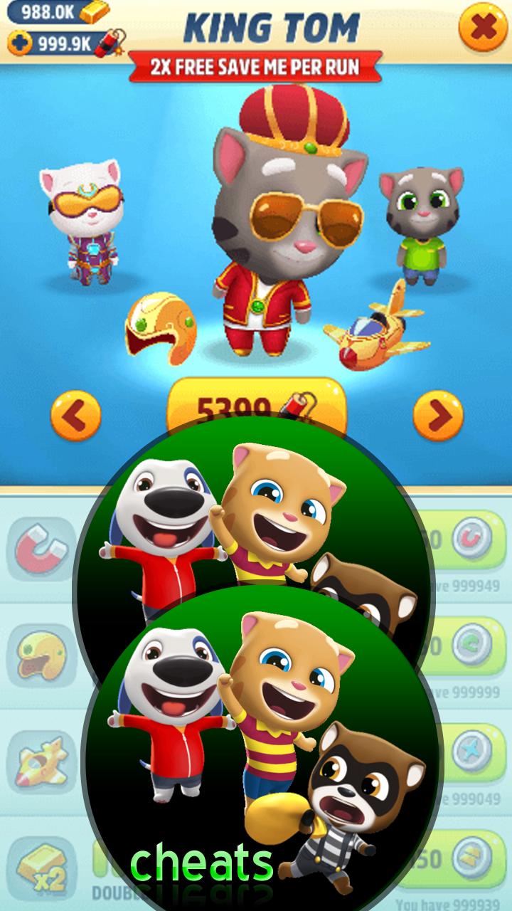 E.T.A)- Cheatsfor talking TOM gold RUN for Android - APK Download