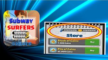Hacks For Subway Surfers Cheats - App Joke Prank!! Plakat