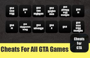 پوستر Cheats For All GTA Game