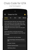 Cheat codes for GTA تصوير الشاشة 2