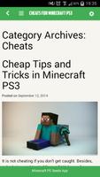 Cheats for Minecraft PS3 capture d'écran 2