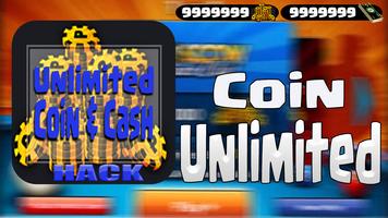 cheat unlimited coin for 8ball pool App Joke Prank poster