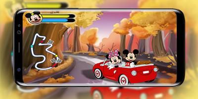 Mickey Roadster And friends Jungle Car الملصق