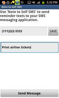 Quick Note to SMS capture d'écran 1