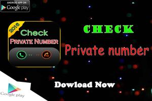 Check private number call poster